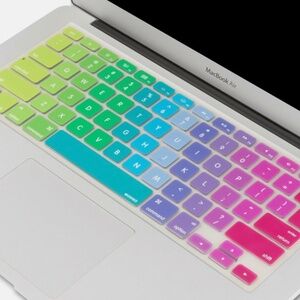 Silicone Rainbow Keyboard Skin Cover for Apple MacBook Pro / Air 2012-2015